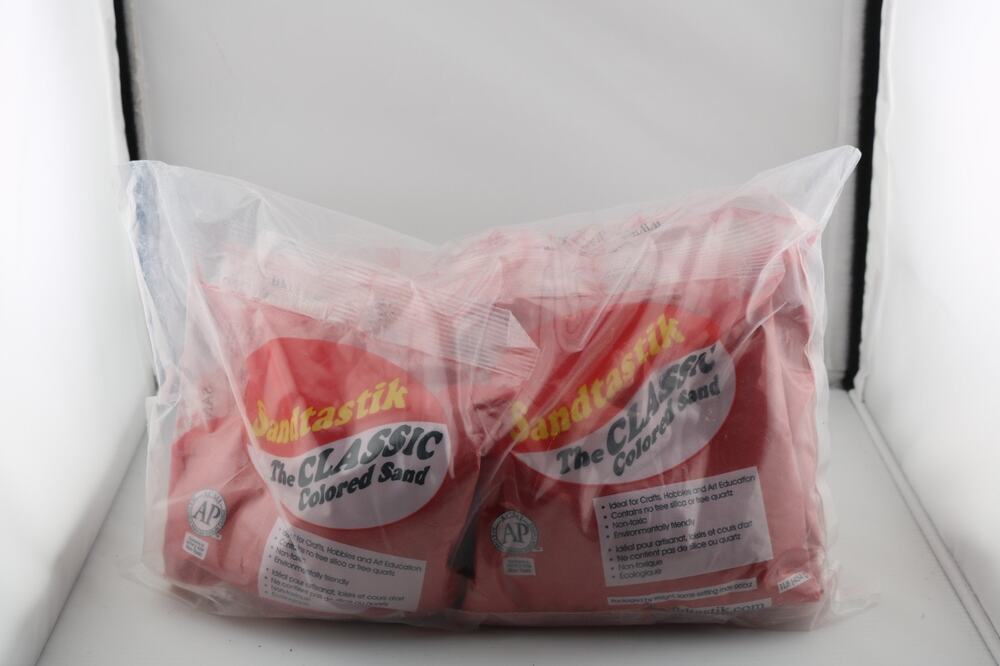 Sandtastik Red Colored Sand 6X 1lb bags multipack